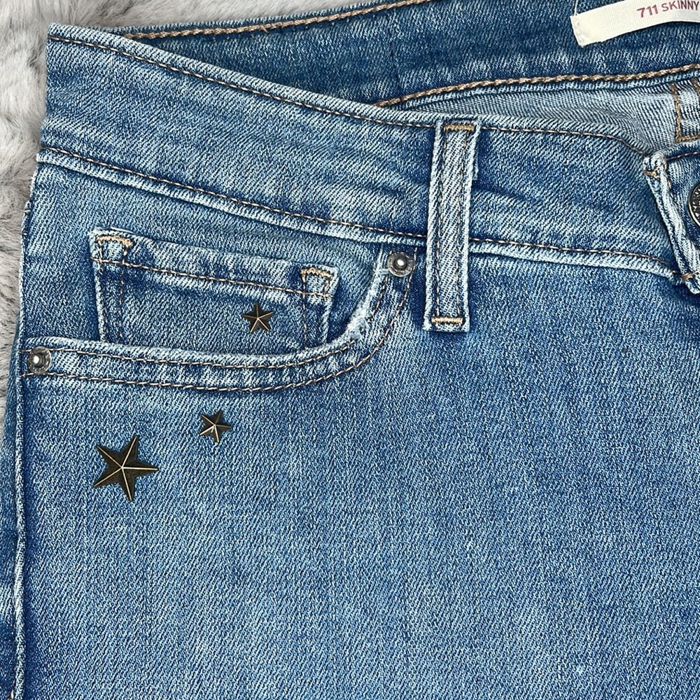 ⭐️Levi’s 711 👀Skinny Jean, Women’s Size W26 L30 - Picture 7 of 10